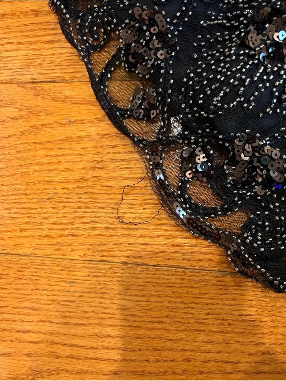Minuet Black Sequin Beaded Art Deco Bodycon Cocktail Dress Size Small NWT - Picture 7 of 7